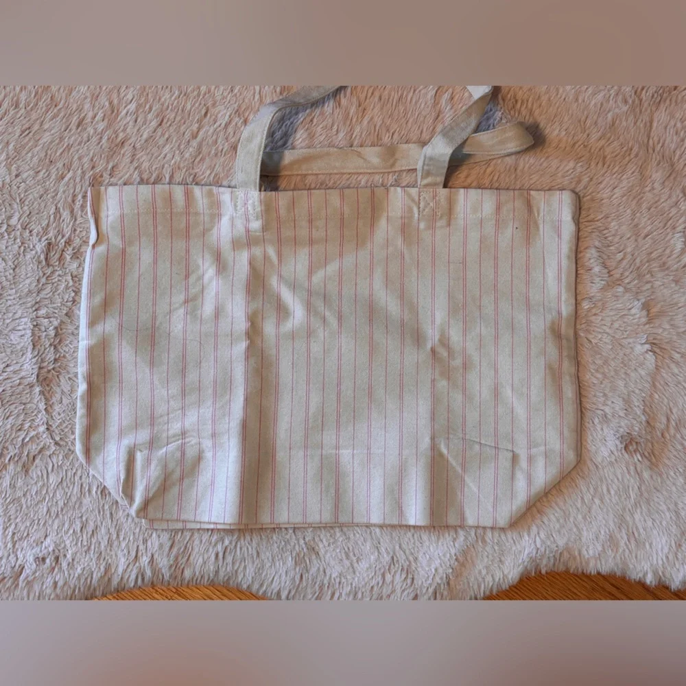 Sezane White and Red Tote Bag - Picture 2 of 3